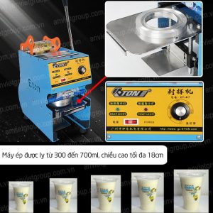 Máy dán ép dập đậy đóng nắp miệng ly cốc hộp Eton D7 An Việt (ET-D7