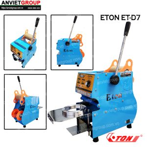Máy dán ép dập đậy đóng nắp miệng ly cốc hộp Eton D7 An Việt (ET-D7