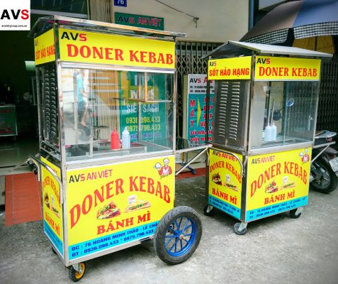 Xe nướng bánh mì thổ nhĩ kỳ Doner Kebab An Việt