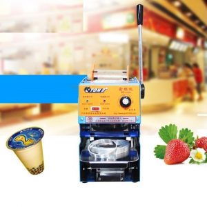 Máy dán ép đậy nắp miệng ly cốc Eton D6