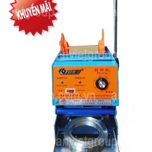 Máy dán ép đậy nắp miệng ly cốc Eton D6