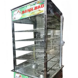 Tủ trưng bày hấp nóng bánh bao để bàn 5 tầng An Việt BB5