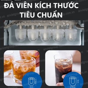 Máy làm đá viên đá bi mini Watoor WZB-16H An Việt