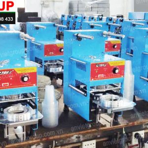 Máy dập ép đóng nắp miệng ly cốc bán tự động Eton A9