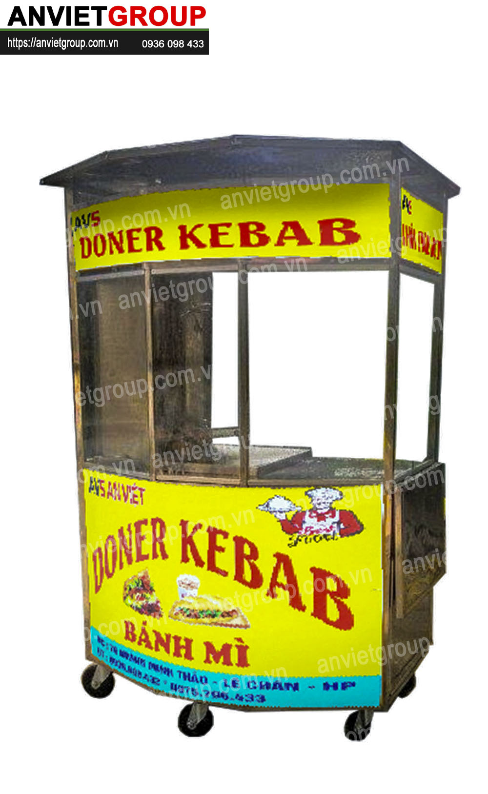 2 Xe bán xôi bánh mì Doner Kebab Thổ Nhĩ Kỳ An Việt