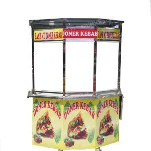 Xe lục giác bán bánh mì thịt nướng Thổ Nhĩ Kỳ Doner Kebab 1m5