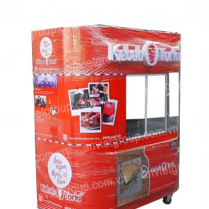 Xe cong bán bánh mì thịt nướng Thổ Nhĩ Kỳ Doner Kebab 1m6 4 Xe bán xôi bánh mì Doner Kebab Thổ Nhĩ Kỳ An Việt