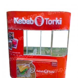 Xe cong bán bánh mì thịt nướng Thổ Nhĩ Kỳ Doner Kebab 1m6 3 Xe bán xôi bánh mì Doner Kebab Thổ Nhĩ Kỳ An Việt