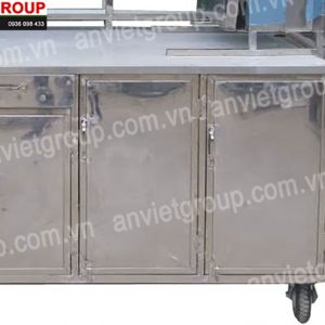 Xe lục giác bán bánh mì thịt nướng Thổ Nhĩ Kỳ Doner Kebab 1m8 5 Xe bán xôi bánh mì Doner Kebab Thổ Nhĩ Kỳ An Việt