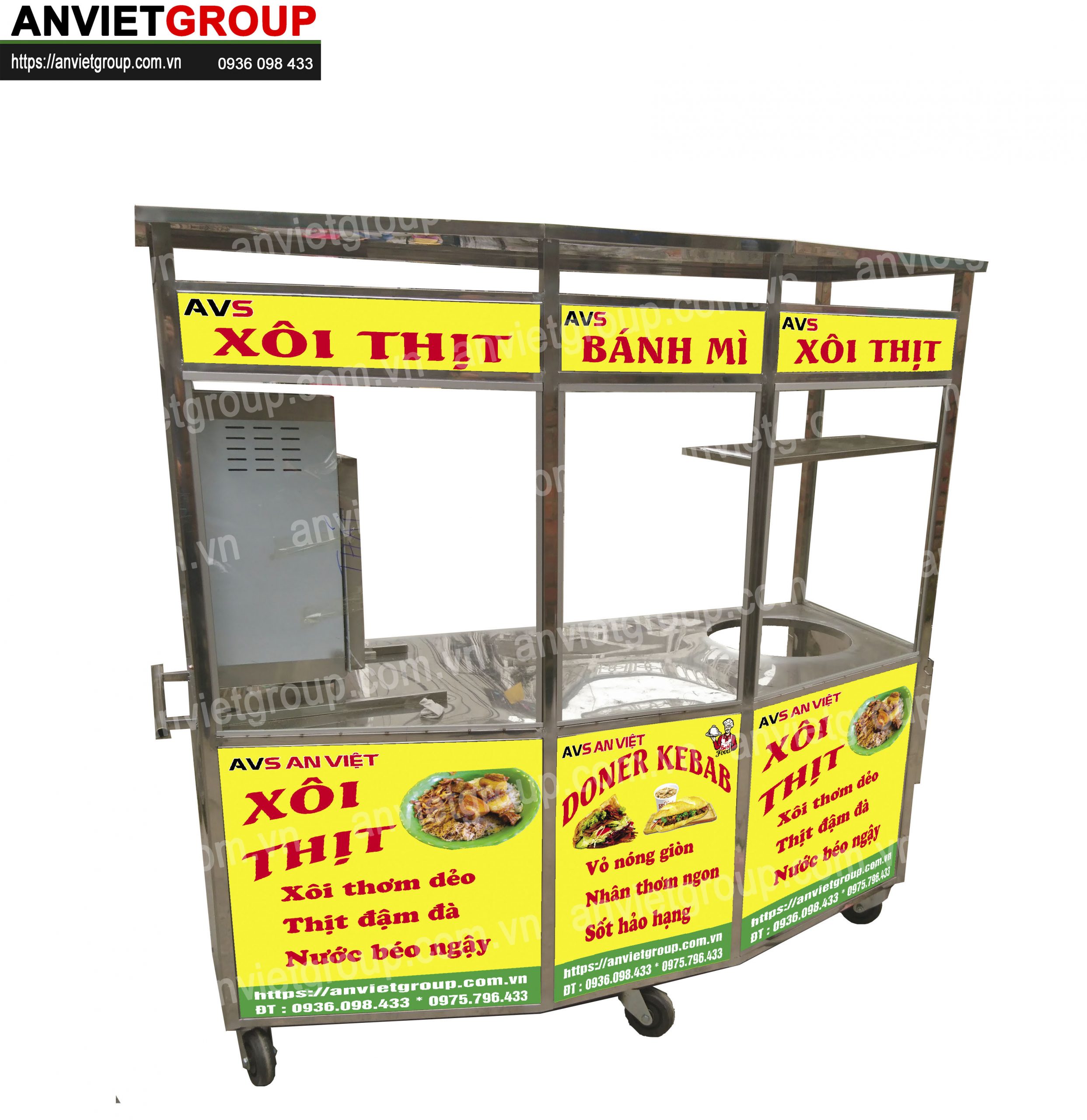Xe bán xôi bánh mì Doner Kebab Thổ Nhĩ Kỳ An Việt Xe bán xôi bánh mì Doner Kebab Thổ Nhĩ Kỳ An Việt