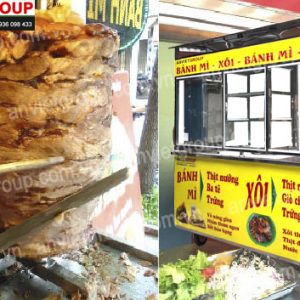 Xe bán xôi bánh mì Doner Kebab Thổ Nhĩ Kỳ An Việt