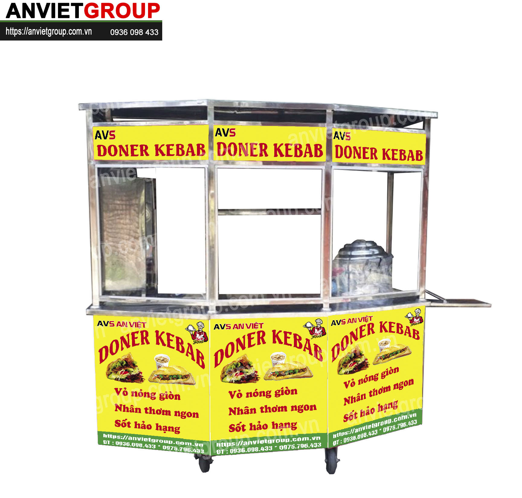 Xe bán xôi bánh mì Doner Kebab Thổ Nhĩ Kỳ An Việt Xe bán xôi bánh mì Doner Kebab Thổ Nhĩ Kỳ An Việt