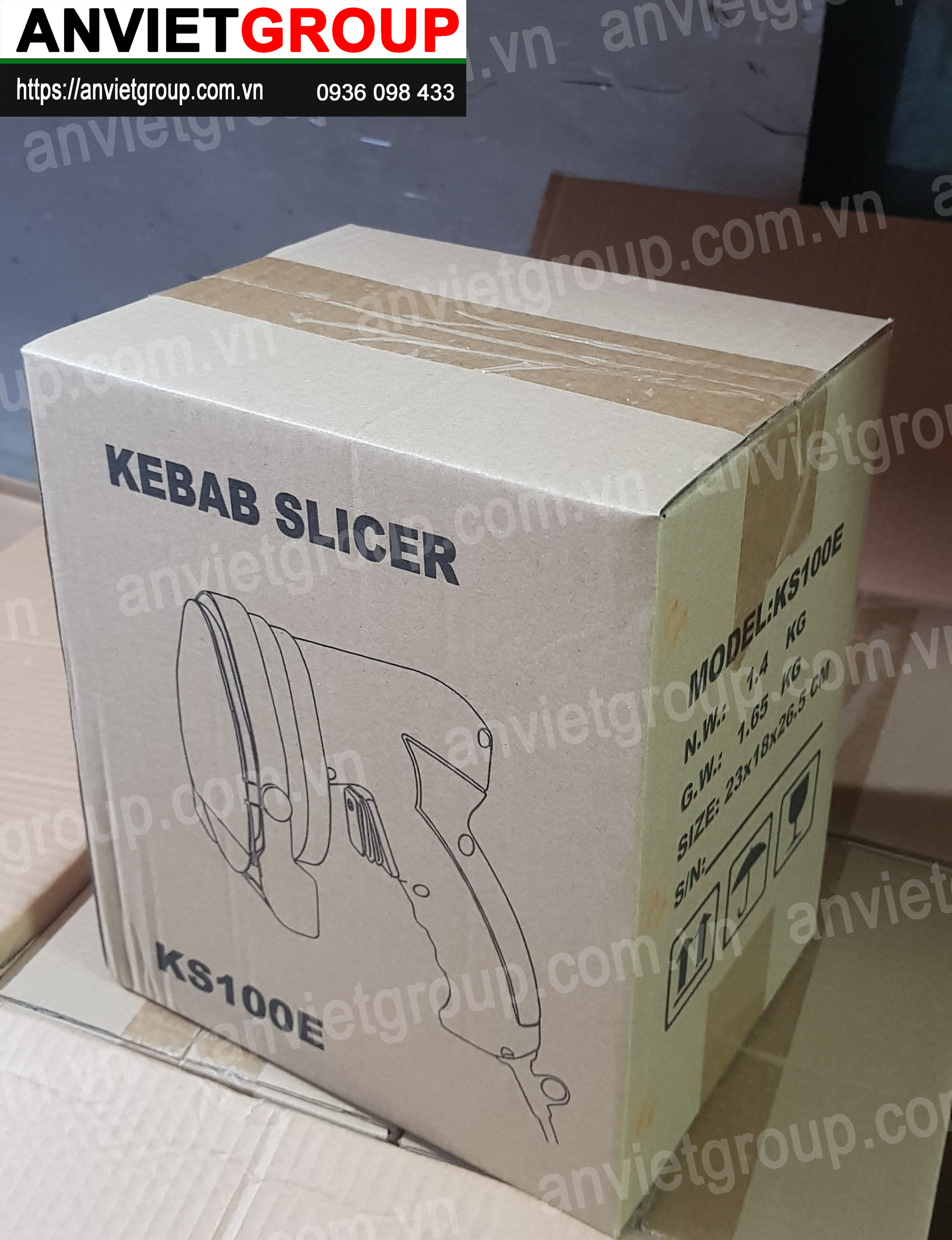 Máy dao cắt thái thịt nướng Doner Kebab Thổ Nhĩ Kỳ KS100E An Việt Máy dao cắt thái thịt nướng Doner Kebab Thổ Nhĩ Kỳ KS100E An Việt