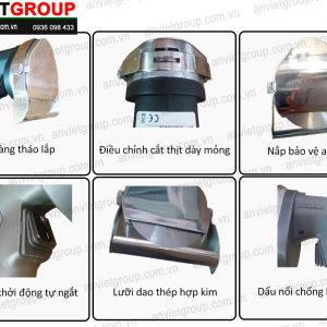 Máy dao cắt thái thịt nướng bánh mì Doner Kebab Thổ Nhĩ Kỳ KS100E An Việt 15 Máy dao cắt thái thịt nướng Doner Kebab Thổ Nhĩ Kỳ KS100E An Việt