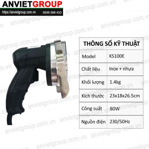 Máy dao cắt thái thịt nướng bánh mì Doner Kebab Thổ Nhĩ Kỳ KS100E An Việt 3 Máy dao cắt thái thịt nướng Doner Kebab Thổ Nhĩ Kỳ KS100E An Việt