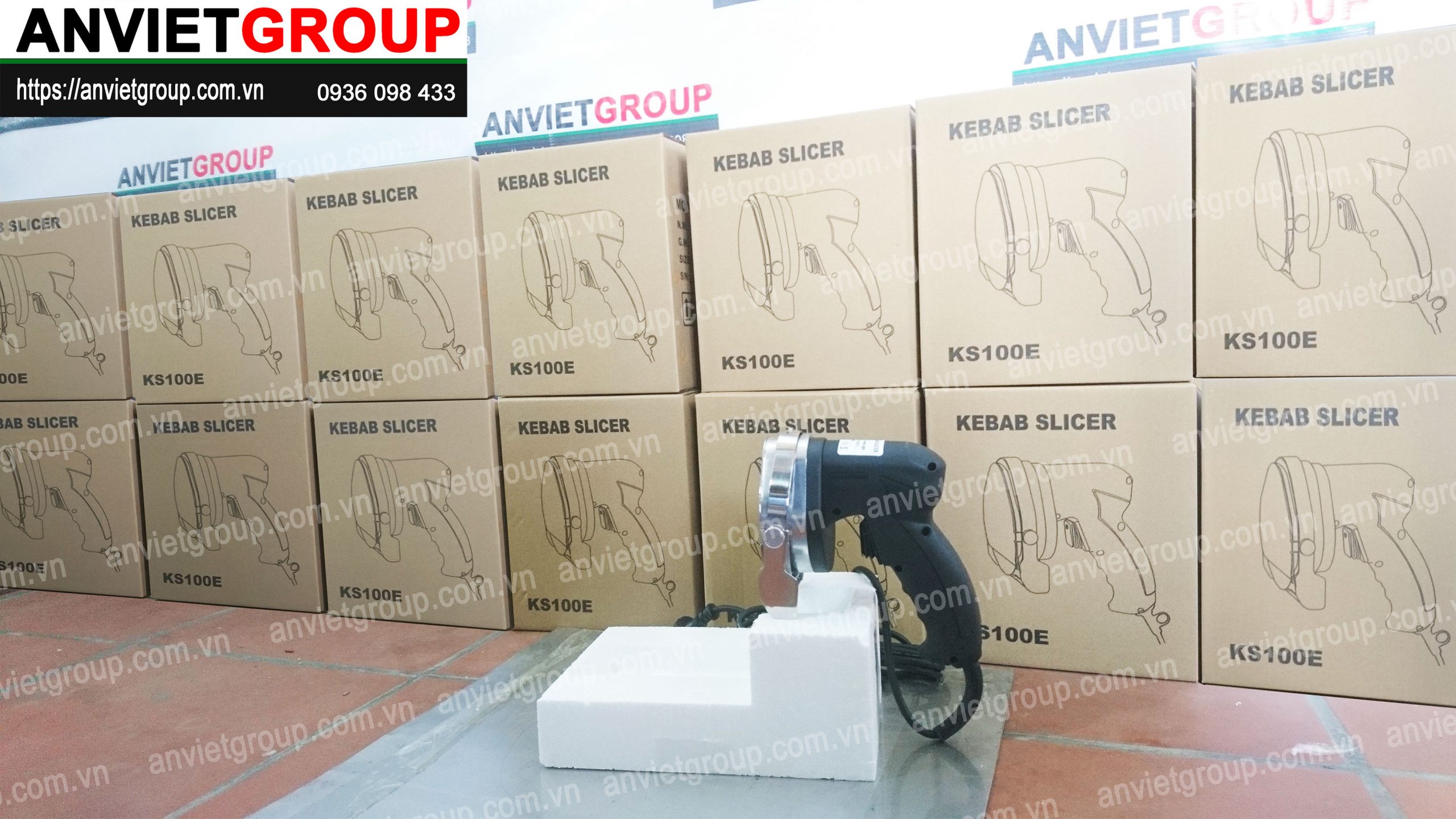 Máy dao cắt thái thịt nướng Doner Kebab Thổ Nhĩ Kỳ KS100E An Việt Máy dao cắt thái thịt nướng Doner Kebab Thổ Nhĩ Kỳ KS100E An Việt