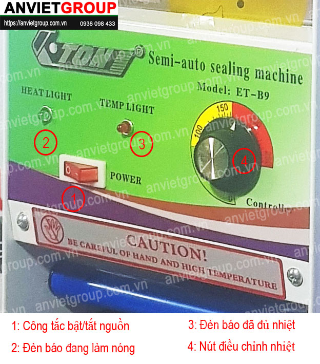 Máy dán ép dập đậy nắp miệng ly cốc bán bán tự động cuộn màng Eton B9 Máy dán ép dập đậy nắp miệng ly cốc bán bán tự động cuộn màng Eton B9