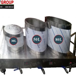 Bộ 3 nồi nấu bún phở bánh đa điện thanh nhiệt 30-50-80 lít