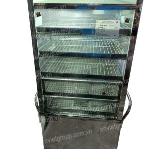 Tủ trưng bày hấp nóng bánh bao có bánh xe 5 tầng An Việt BB5C140 10 BB5C140 10