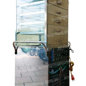 Tủ trưng bày hấp nóng bánh bao có bánh xe 5 tầng An Việt BB5C140 5 BB5C140 2
