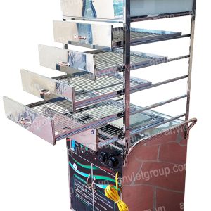 Tủ trưng bày hấp nóng bánh bao có bánh xe 5 tầng An Việt BB5C140 7 BB5C140 4
