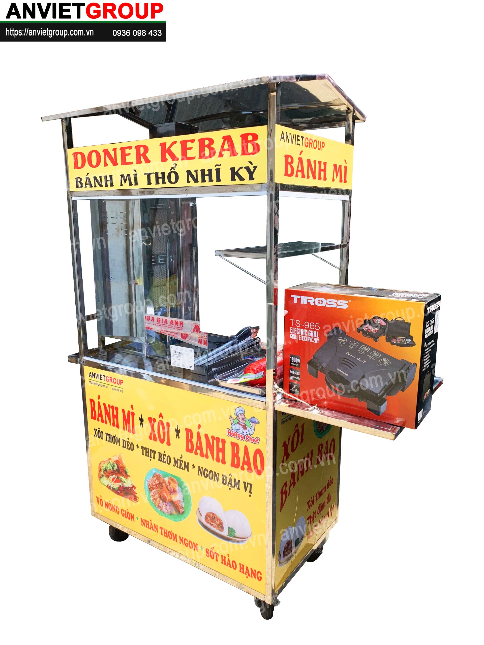 BM10_2 Xe bánh mì thịt nướng Thổ Nhĩ Kỳ An VIệt