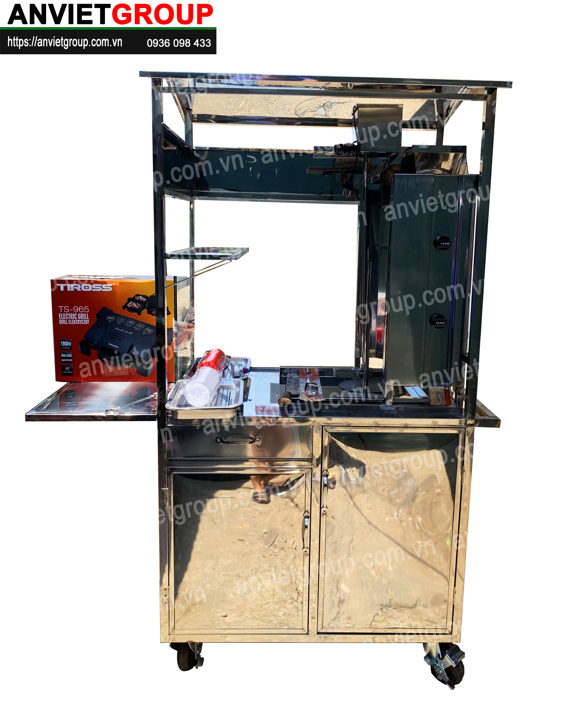 BM10_4 Xe bánh mì thịt nướng Thổ Nhĩ Kỳ An VIệt