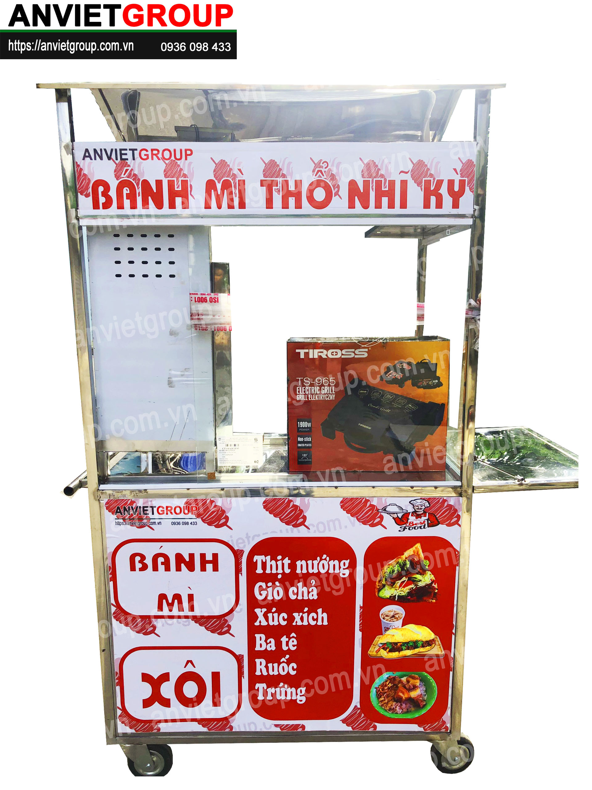 BM12_1 Xe bánh mì thịt nướng Thổ Nhĩ Kỳ An VIệt