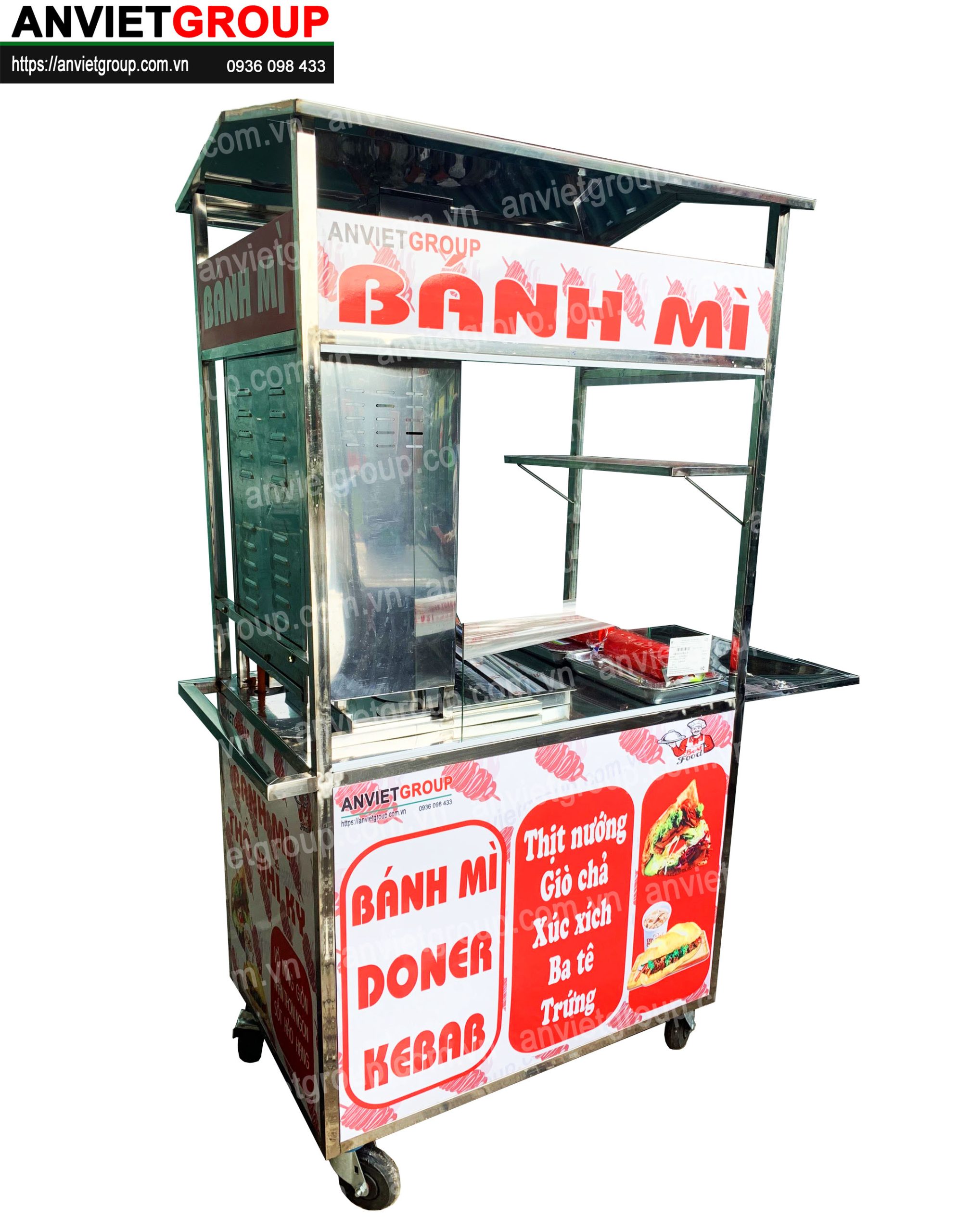 BM12_2 Xe bánh mì thịt nướng Thổ Nhĩ Kỳ An VIệt