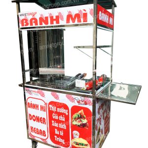 Xe bánh mì thịt nướng thổ nhĩ kỳ Doner Kebab 90cm An Việt - BM902T 29 Xe bánh mì thịt nướng Thổ Nhĩ Kỳ An VIệt