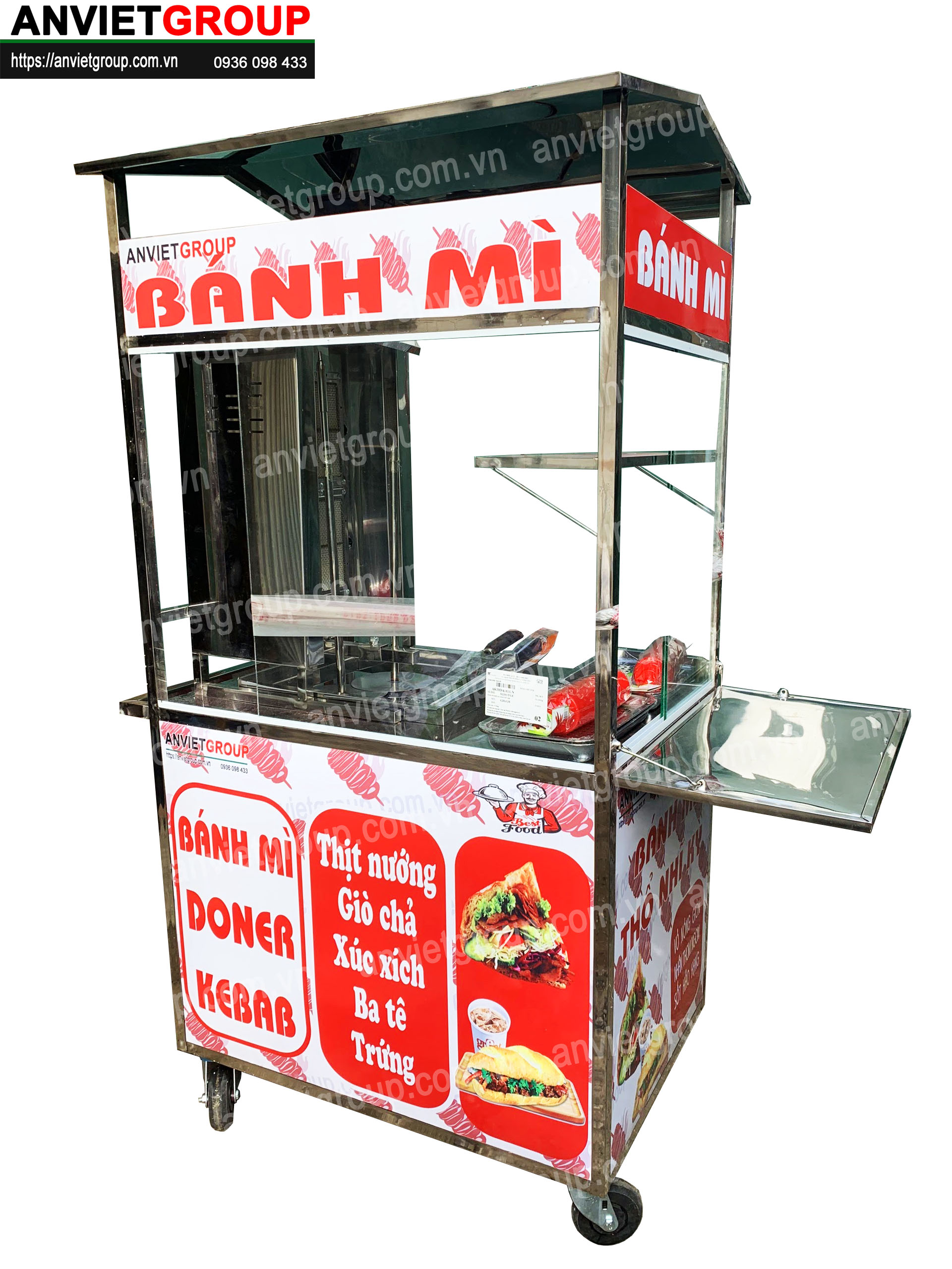 BM12_3 Xe bánh mì thịt nướng Thổ Nhĩ Kỳ An VIệt