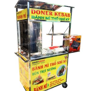 Xe bánh mì thịt nướng thổ nhĩ kỳ Doner Kebab 90cm An Việt - BM902T 27 Xe bánh mì thịt nướng Thổ Nhĩ Kỳ An VIệt