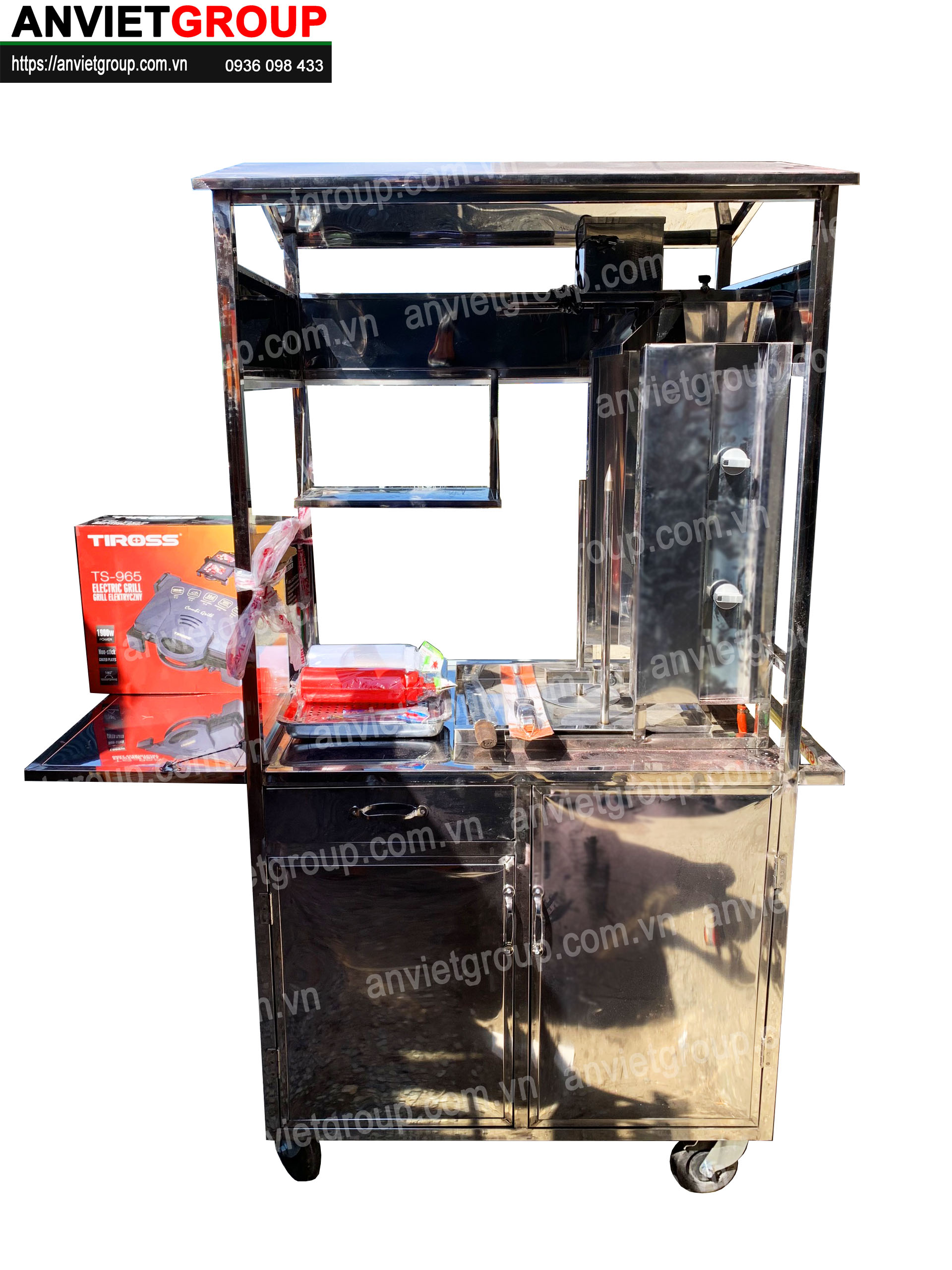 BM13_4 Xe bánh mì thịt nướng Thổ Nhĩ Kỳ An VIệt