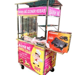 Xe bánh mì thịt nướng thổ nhĩ kỳ Doner Kebab 90cm An Việt - BM902T 23 Xe bánh mì thịt nướng Thổ Nhĩ Kỳ An VIệt