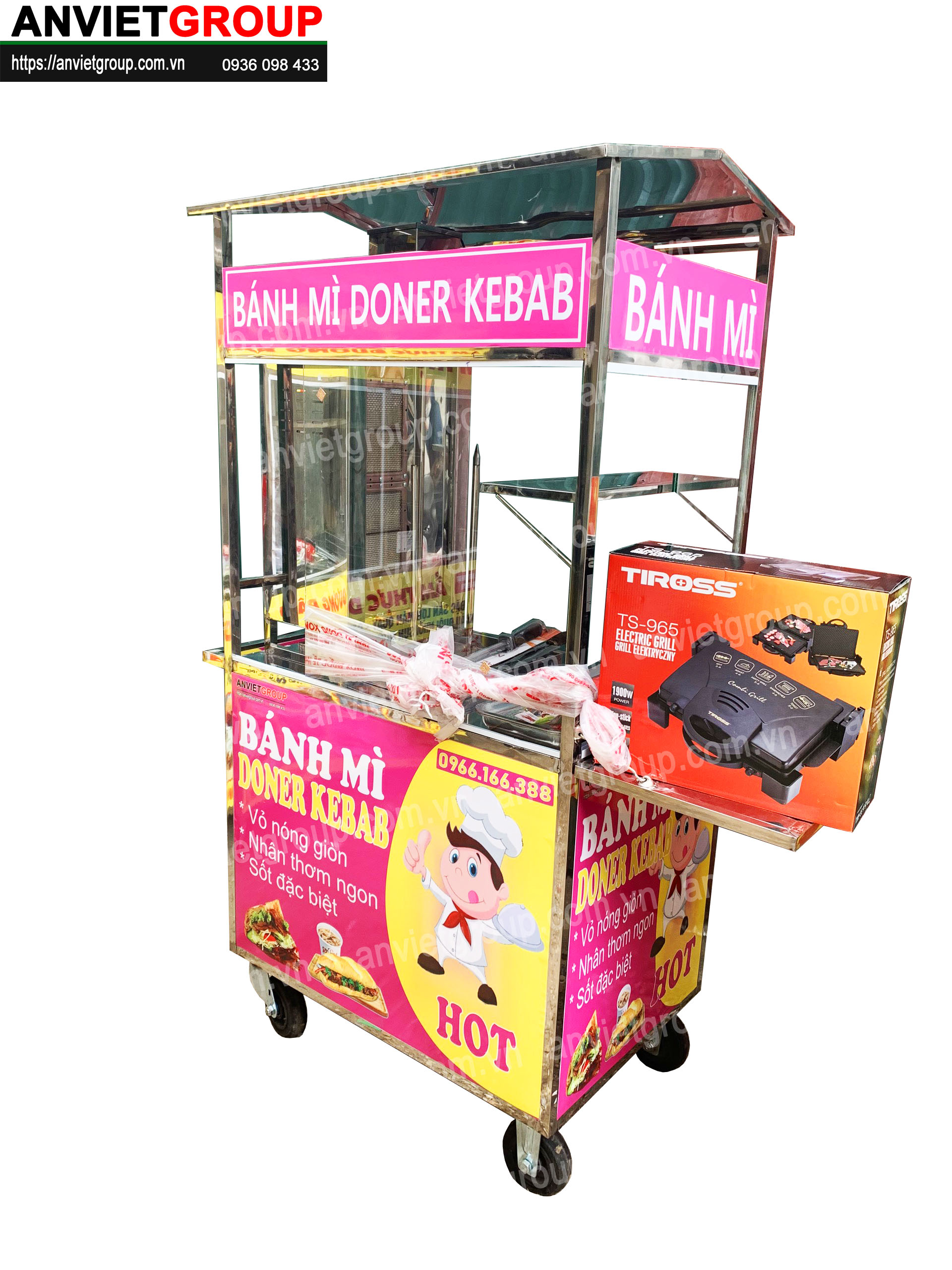 BM15_2 Xe bánh mì thịt nướng Thổ Nhĩ Kỳ An VIệt