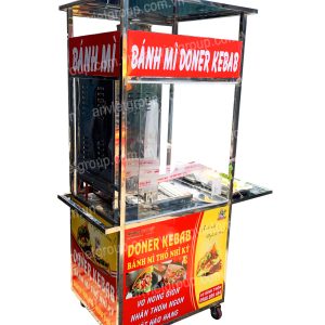 Xe bánh mì thịt nướng thổ nhĩ kỳ Doner Kebab 90cm An Việt - BM902T 15 Xe bánh mì thịt nướng Thổ Nhĩ Kỳ An VIệt