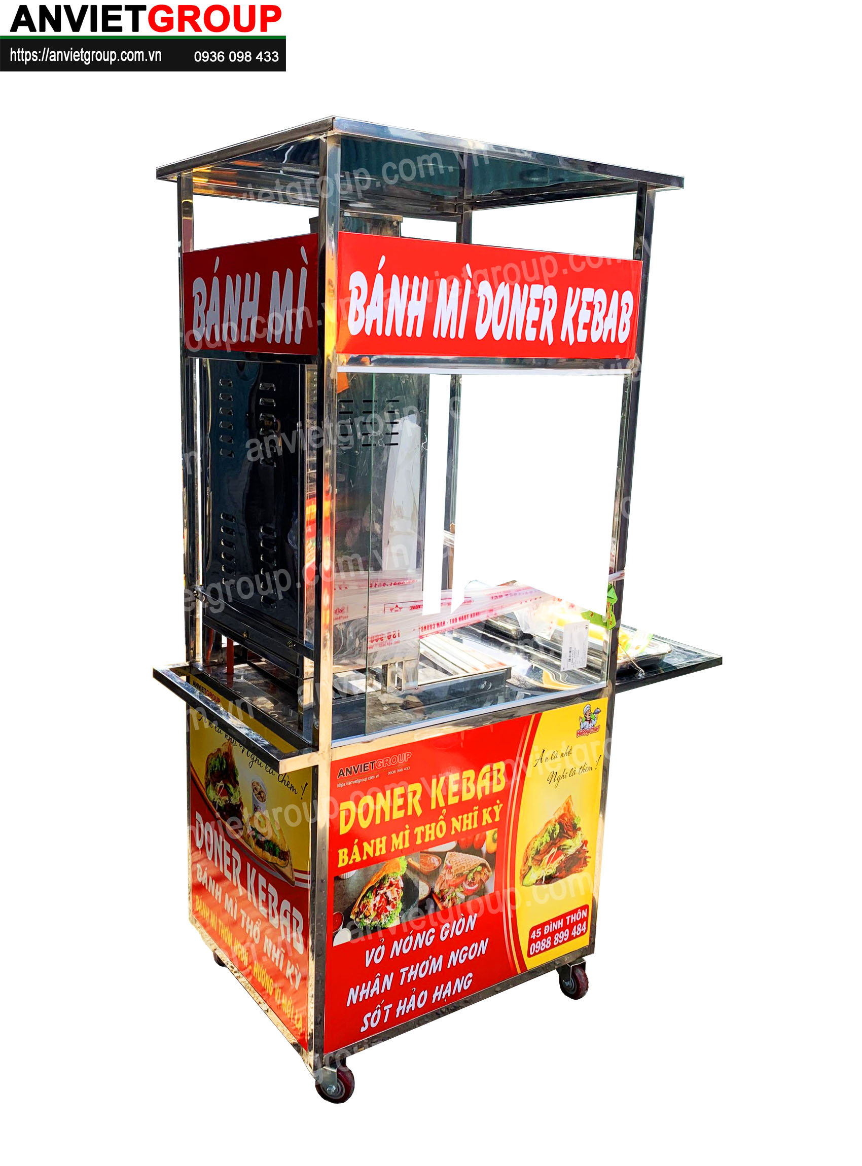 BM17_3 Xe bánh mì thịt nướng Thổ Nhĩ Kỳ An VIệt