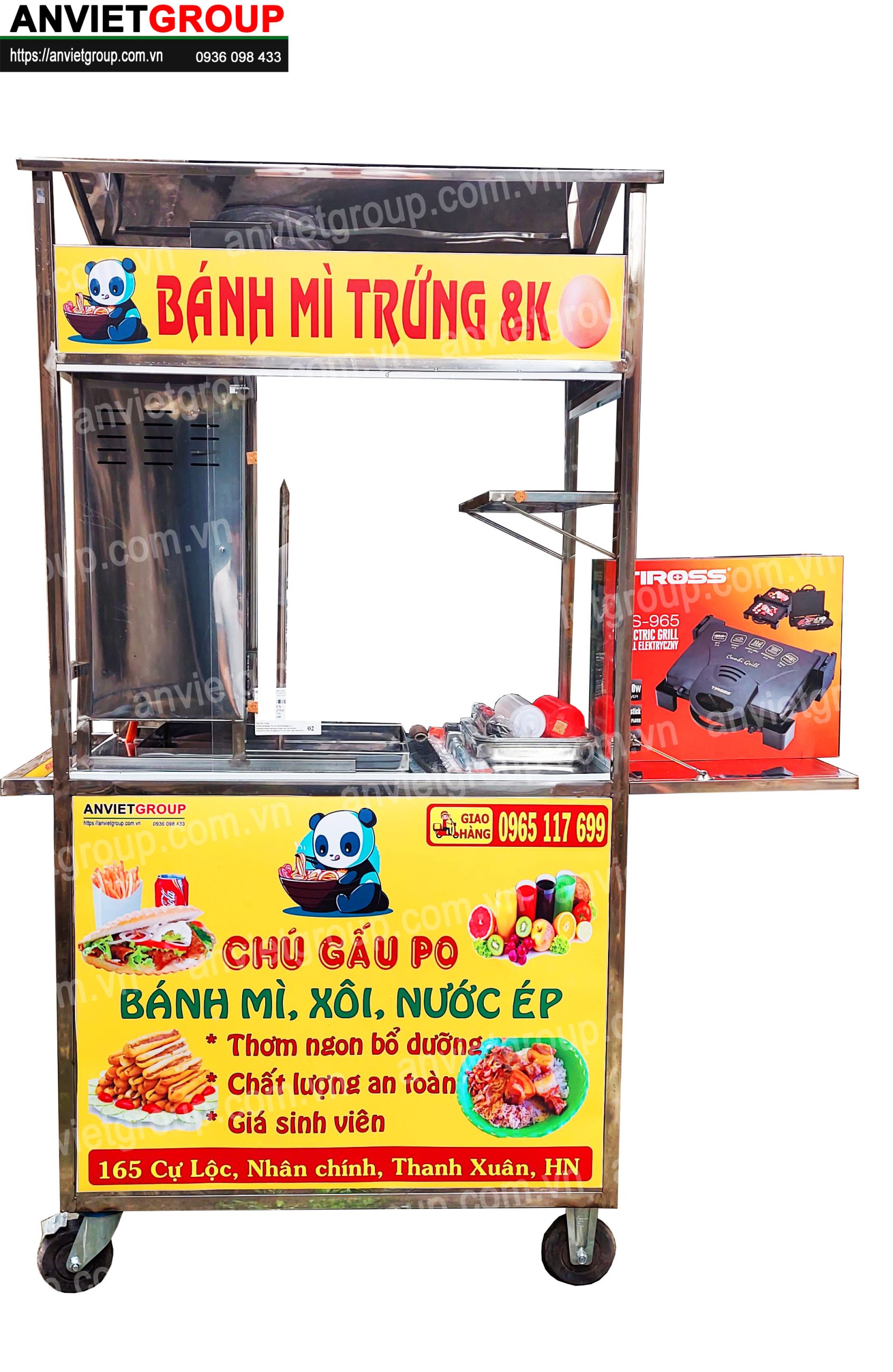 BM18_1 Xe bánh mì thịt nướng Thổ Nhĩ Kỳ An VIệt