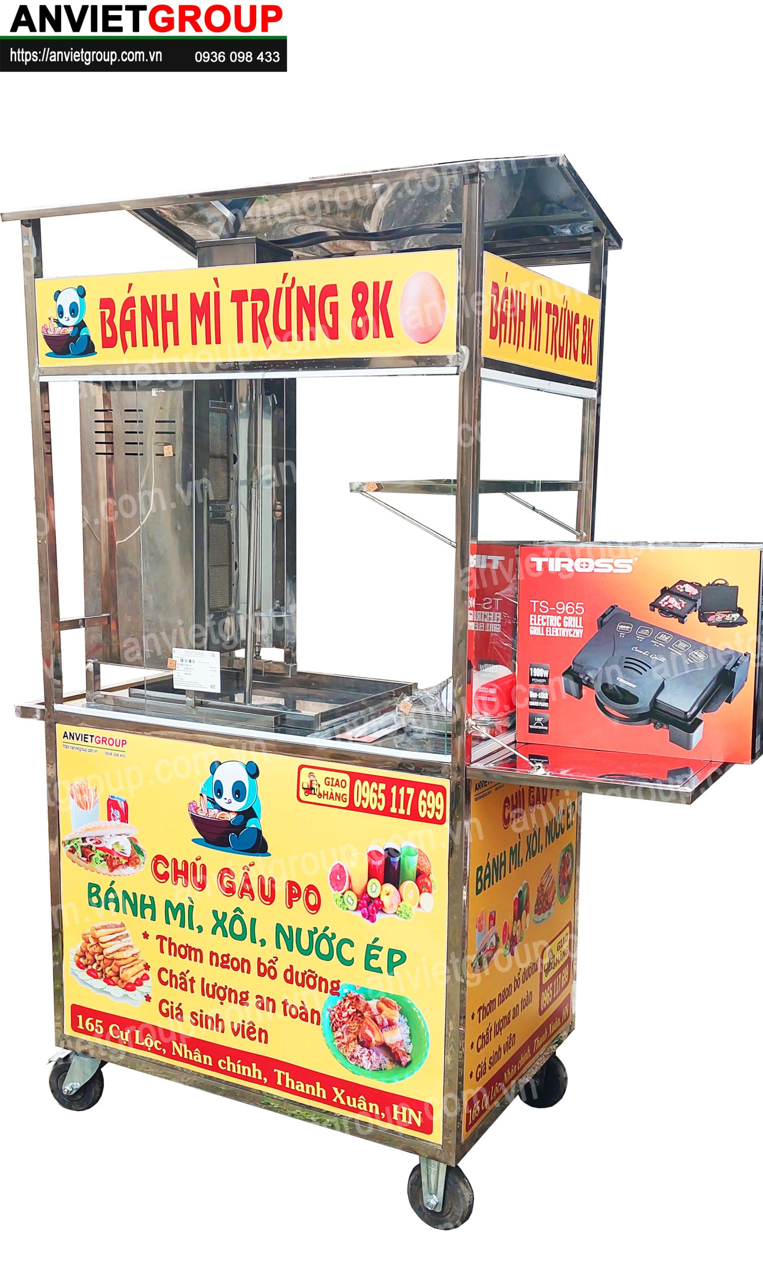 BM18_3 Xe bánh mì thịt nướng Thổ Nhĩ Kỳ An VIệt