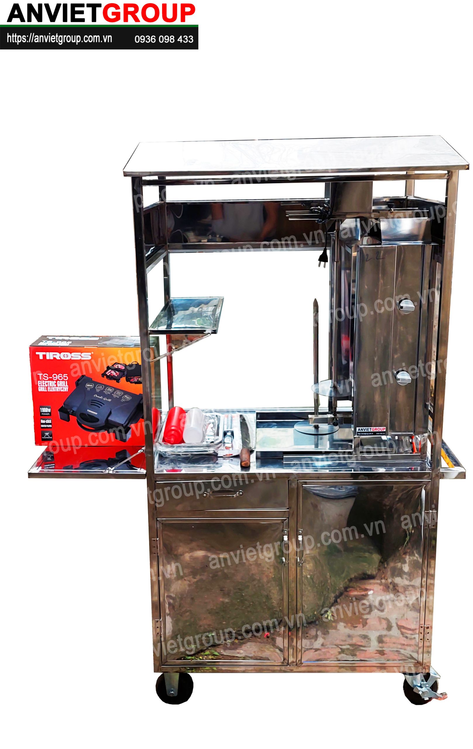 BM18_4 Xe bánh mì thịt nướng Thổ Nhĩ Kỳ An VIệt