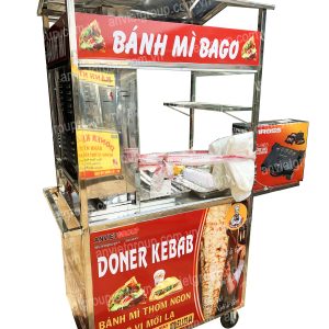 Xe bánh mì thịt nướng thổ nhĩ kỳ Doner Kebab 90cm An Việt - BM902T 46 Xe bánh mì thịt nướng Thổ Nhĩ Kỳ An VIệt