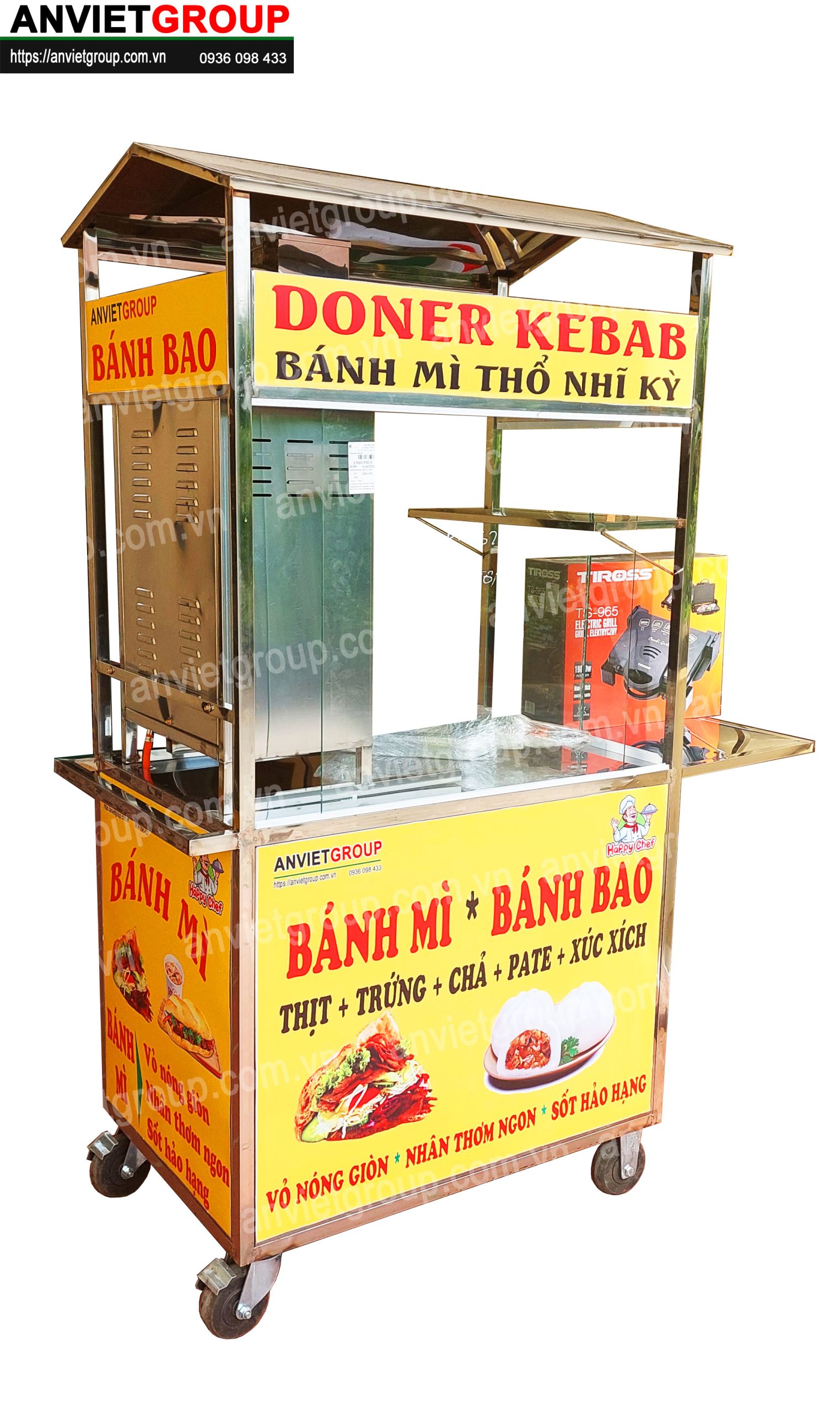 BM20_2 Xe bánh mì thịt nướng Thổ Nhĩ Kỳ An VIệt