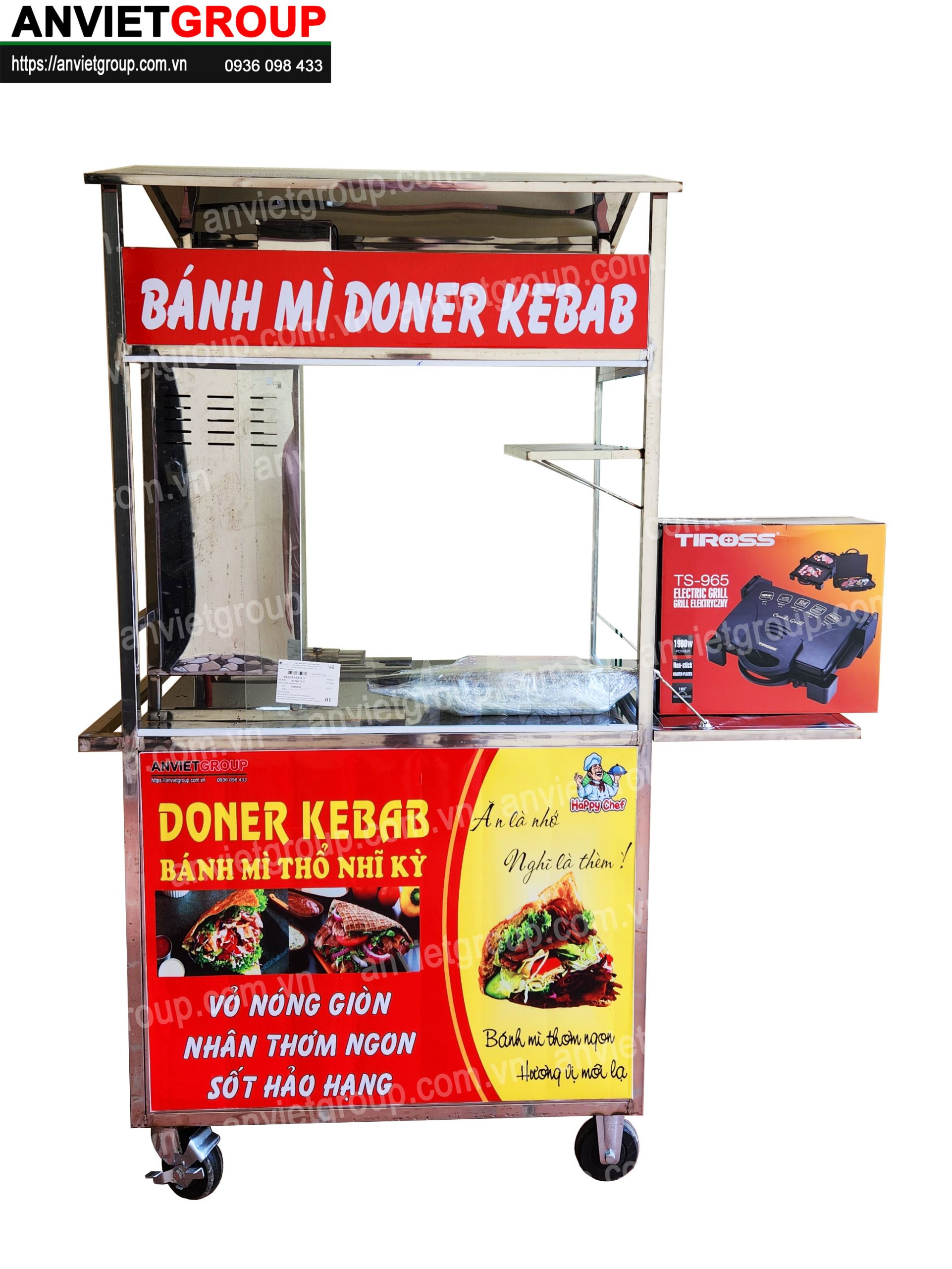 BM21_1 Xe bánh mì thịt nướng Thổ Nhĩ Kỳ An VIệt