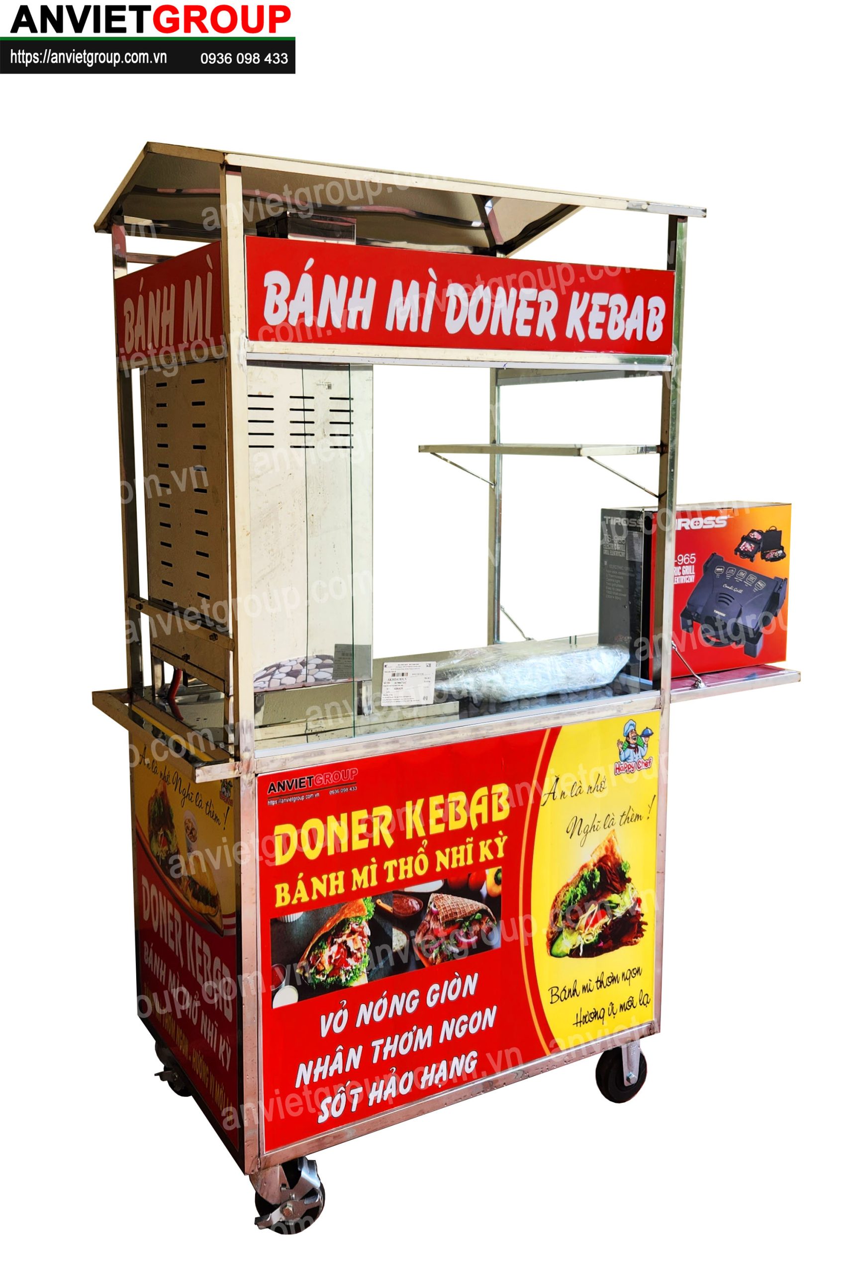 BM21_2 Xe bánh mì thịt nướng Thổ Nhĩ Kỳ An VIệt