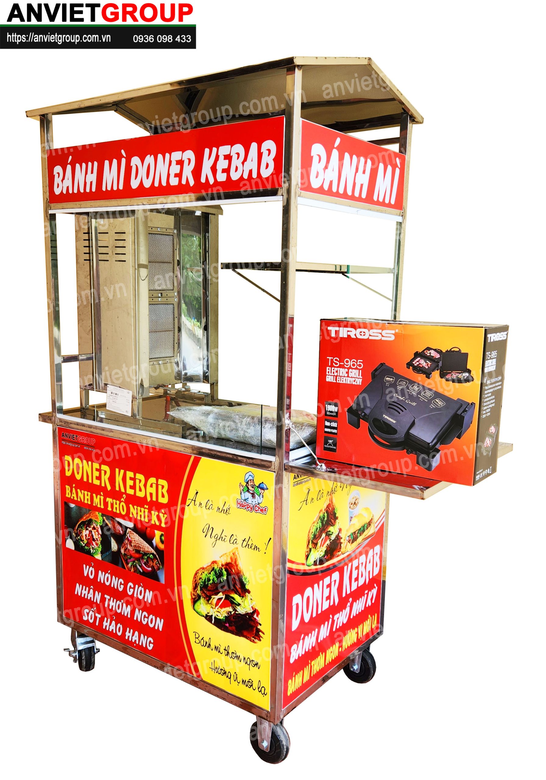 BM21_3 Xe bánh mì thịt nướng Thổ Nhĩ Kỳ An VIệt