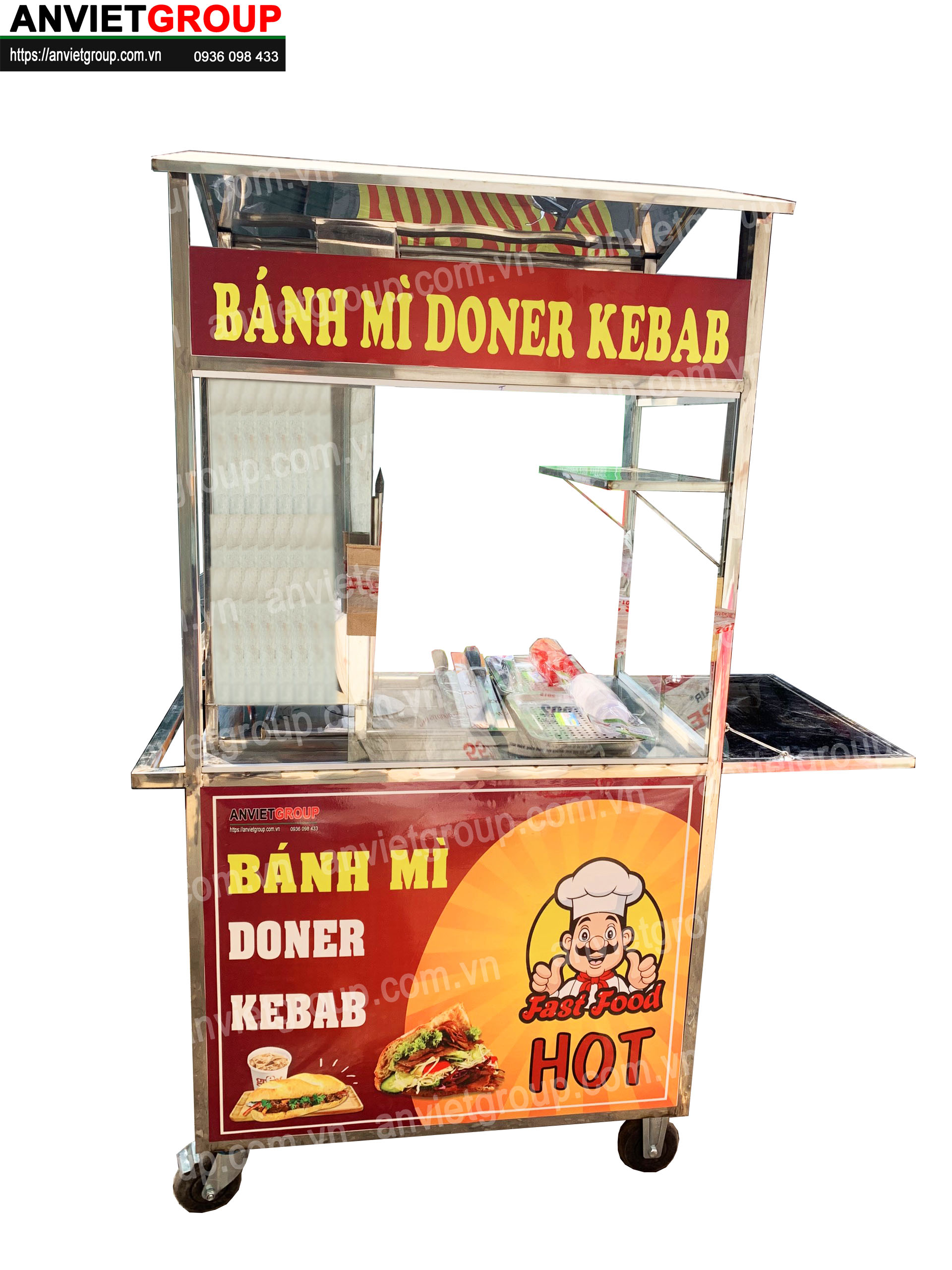 BM3_3 Xe bánh mì thịt nướng Thổ Nhĩ Kỳ An VIệt