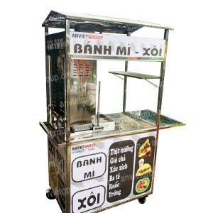Xe bánh mì thịt nướng thổ nhĩ kỳ Doner Kebab 90cm An Việt - BM902T 41 Xe bánh mì thịt nướng Thổ Nhĩ Kỳ An VIệt