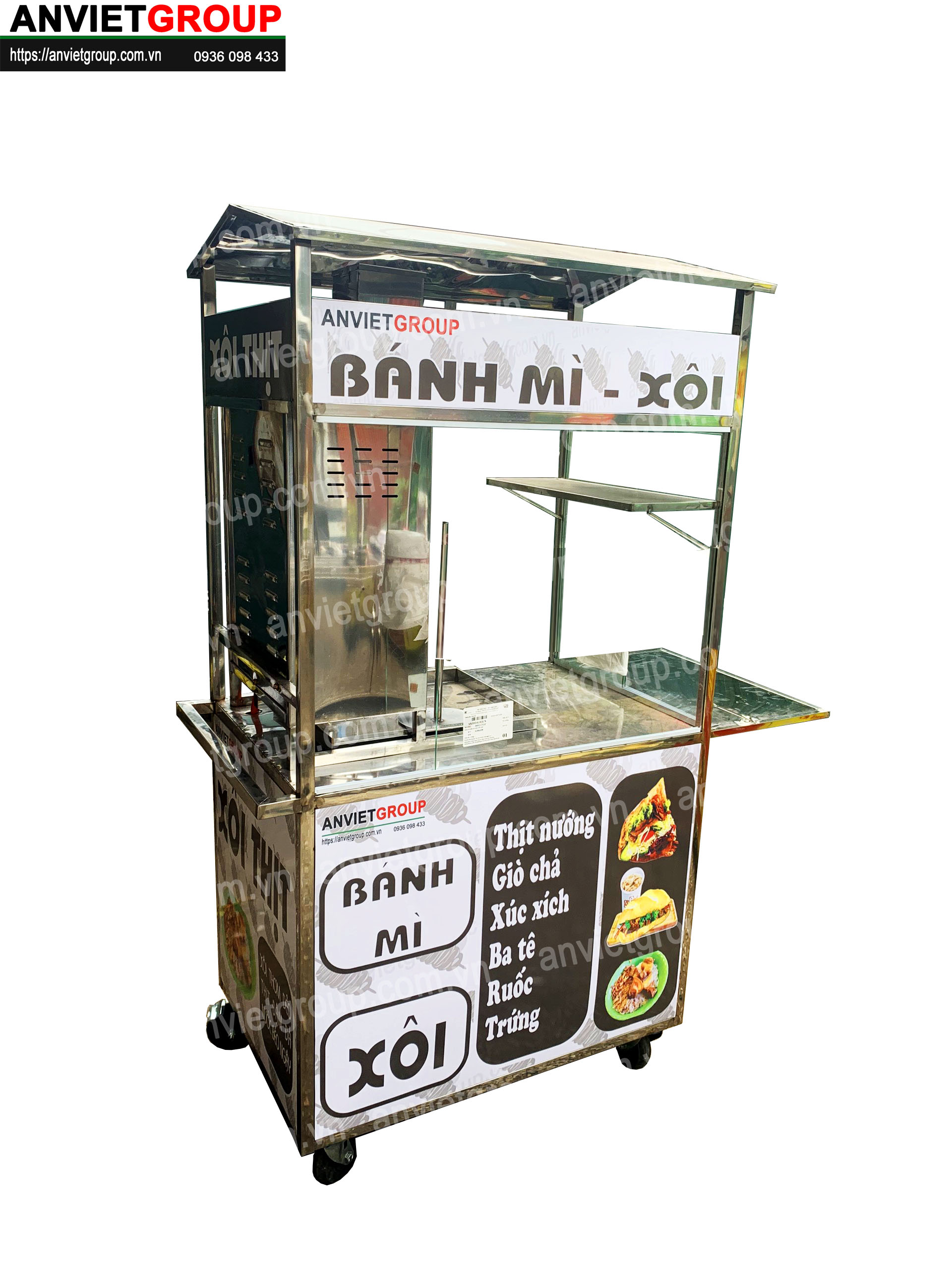 BM5_2 Xe bánh mì thịt nướng Thổ Nhĩ Kỳ An VIệt
