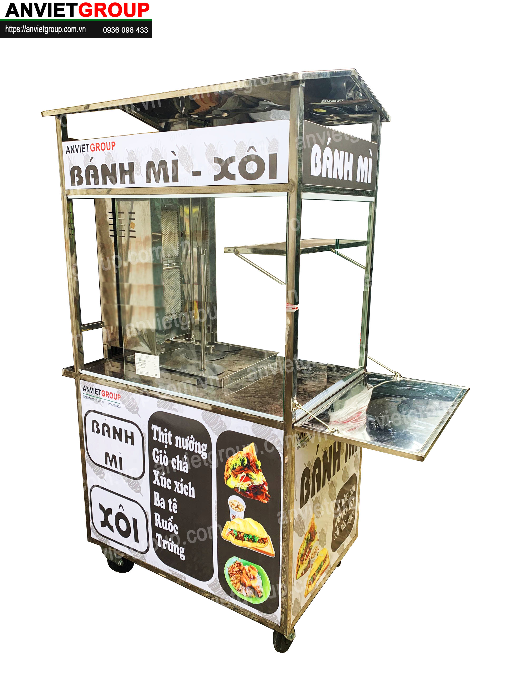 BM5_3 Xe bánh mì thịt nướng Thổ Nhĩ Kỳ An VIệt