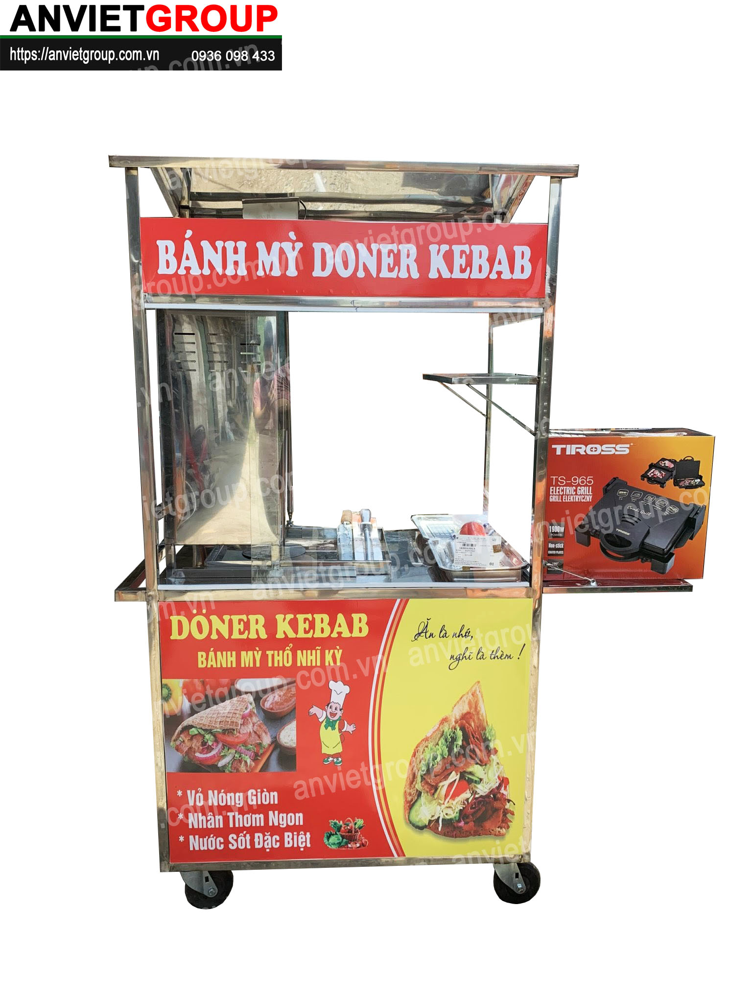 BM9_1 Xe bánh mì thịt nướng Thổ Nhĩ Kỳ An VIệt